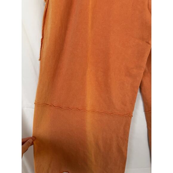 Easel Los Angeles Women's Cargo Wide Leg Pants Orange Size M Lounge - Picture 4 of 7